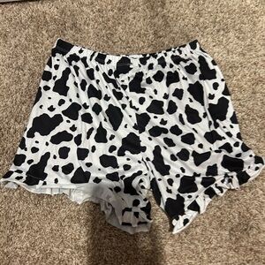 Boutique cow print shorts - Small - Longer